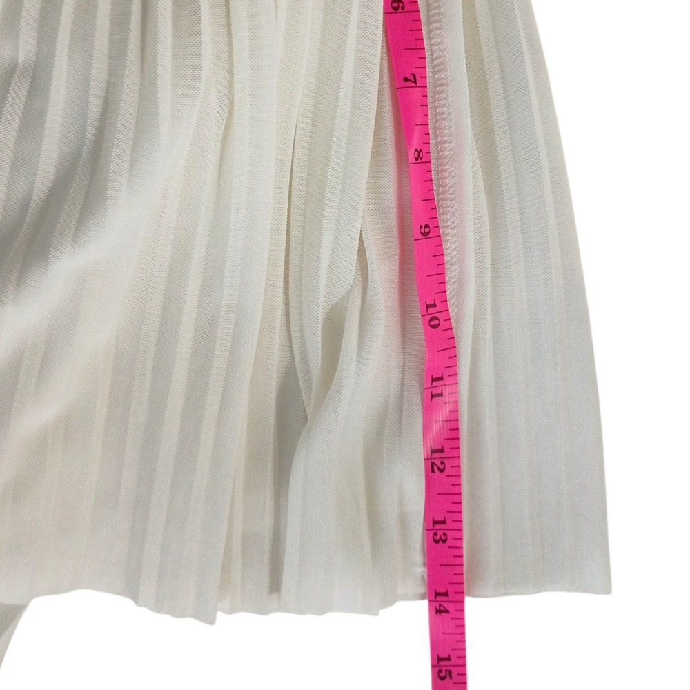 No Boundaries White Pleated Mini Skort Womens Medium 7-9 Tennis Golf Sporty Chic - Picture 7 of 9